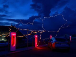 Elektromos jövő úton: a Tesla Supercharger hálózat térképe Magyarországon